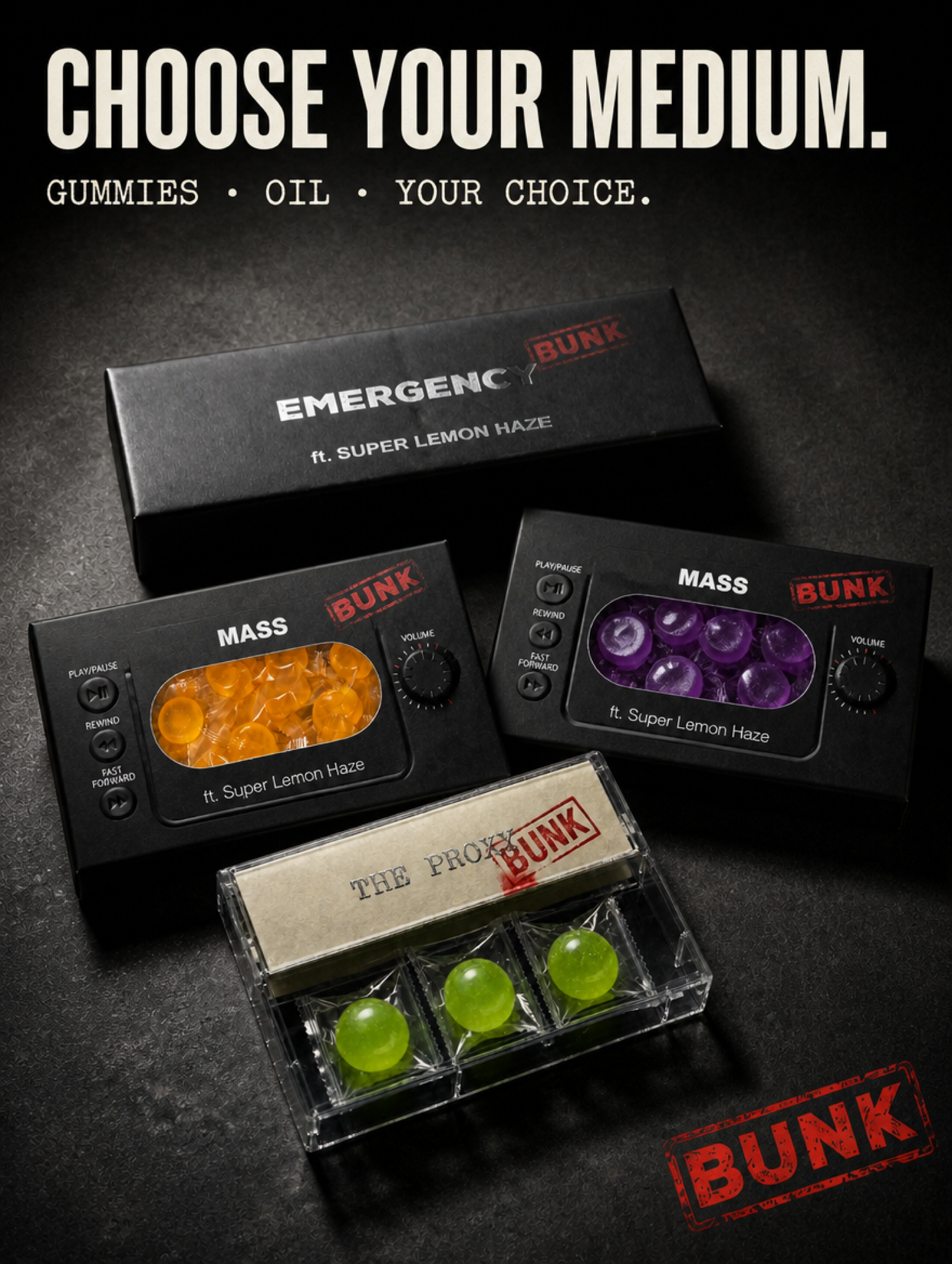 Choose your medium · the box format.