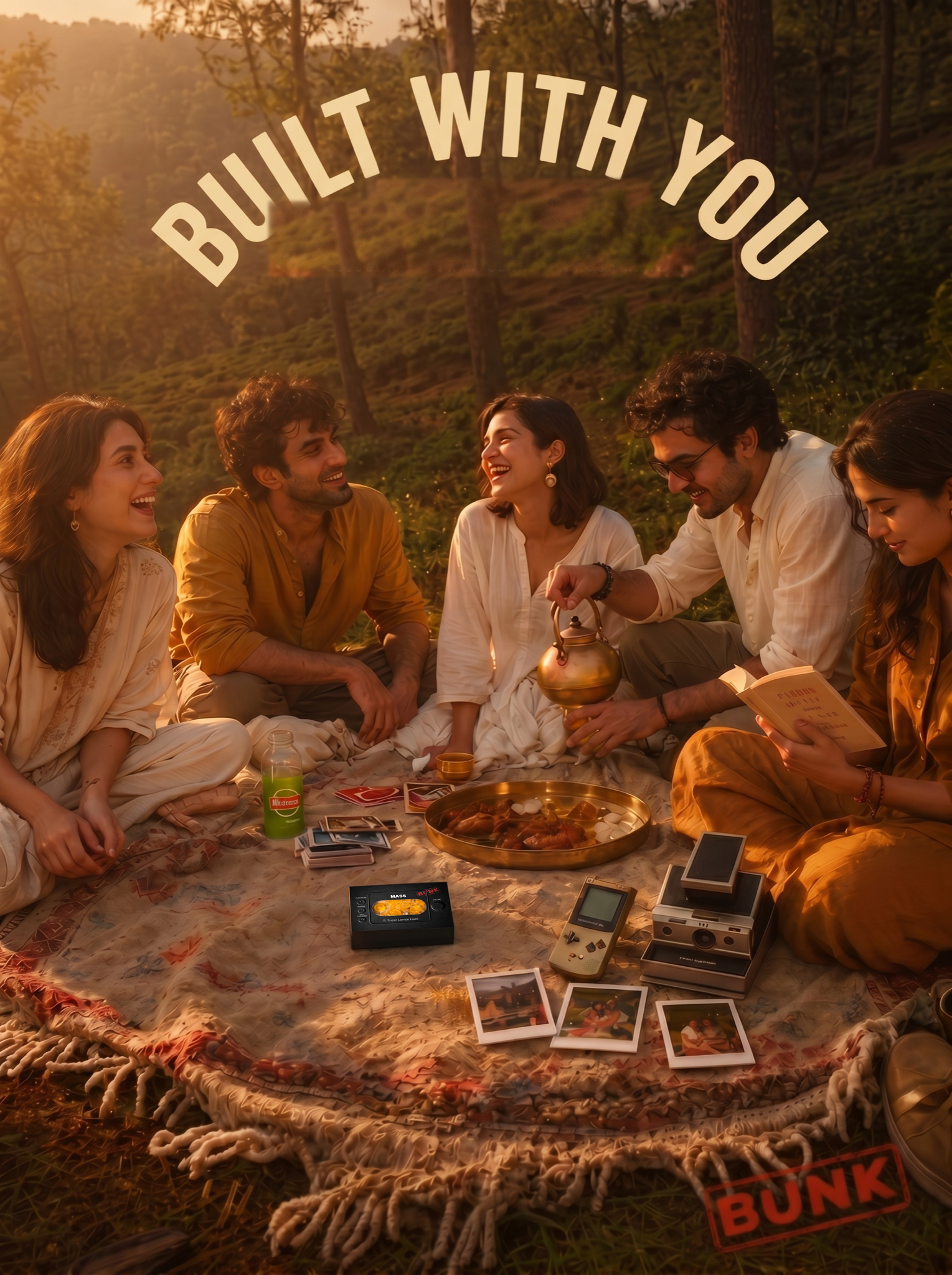 Built with you · BUNK's first phase.